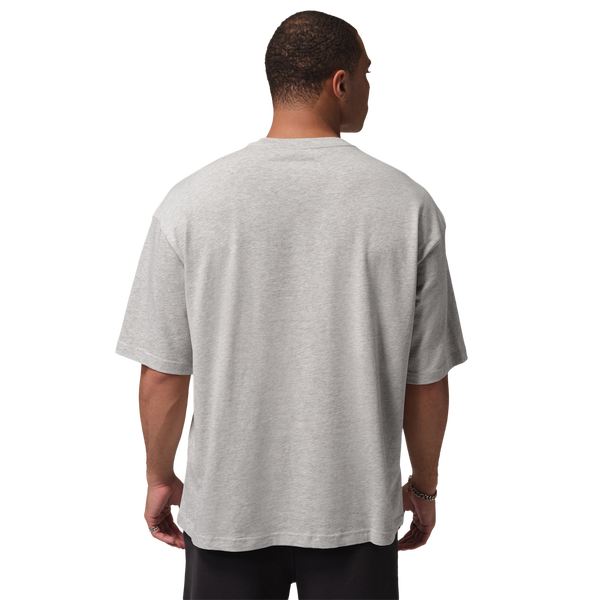 Jordan Brooklyn Oversized T-Shirt - Men's - Heather Grey/Black - Image 2