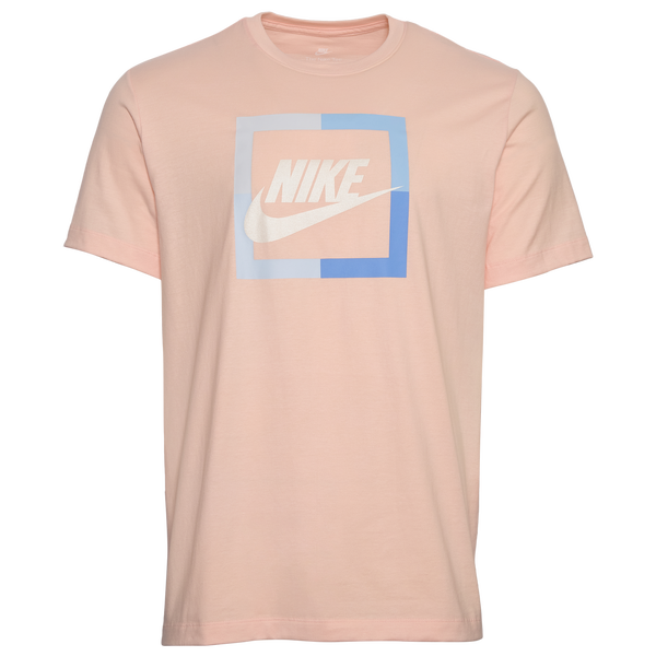 Nike Futura Block T-Shirt - Men's - Pink/White