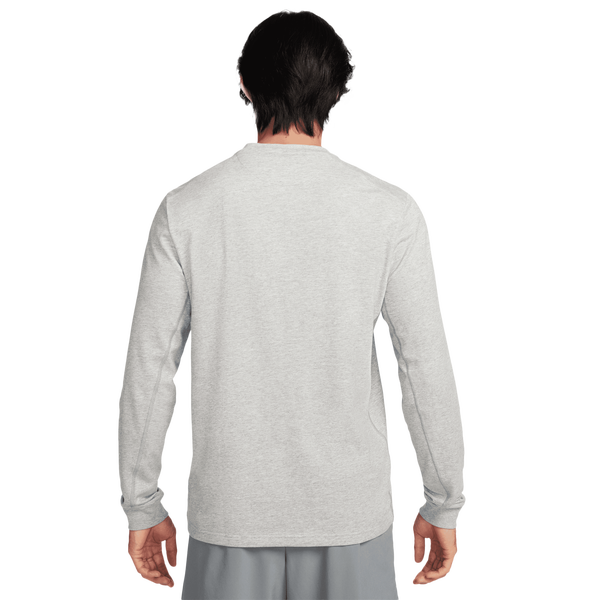 Nike Dri-FIT Primary Long Sleeve Top - Men's - Heather/Dk Grey Heather/Smoke Grey - Image 2