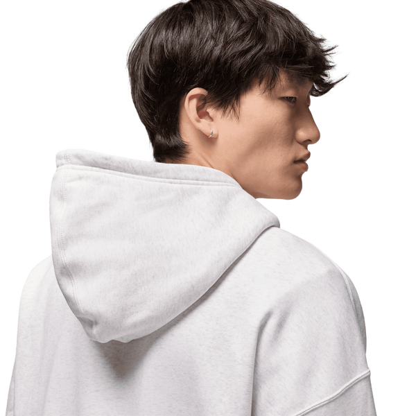 Jordan Brooklyn Oversize Stretch Pullover Hoodie - Men's - Heather/Black - Image 6