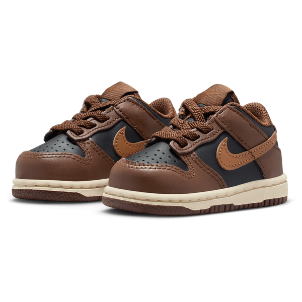 Nike Dunk Low - Girls' Toddler - Brown/Black - Image 6