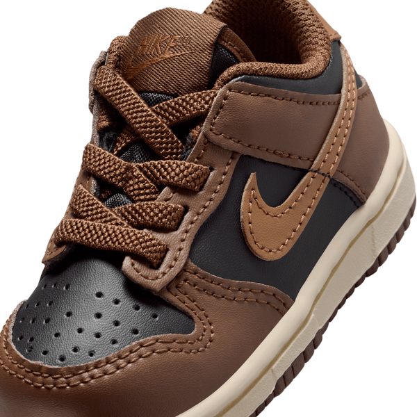 Nike Dunk Low - Girls' Toddler - Brown/Black - Image 7