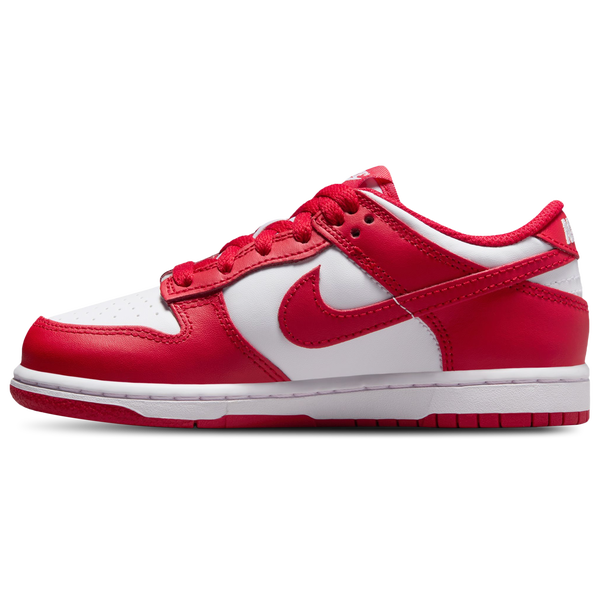 Nike Dunk Low - Boys' Preschool - White/University Red - Image 2