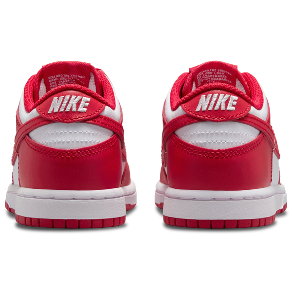 Nike Dunk Low - Boys' Preschool - White/University Red - Image 3