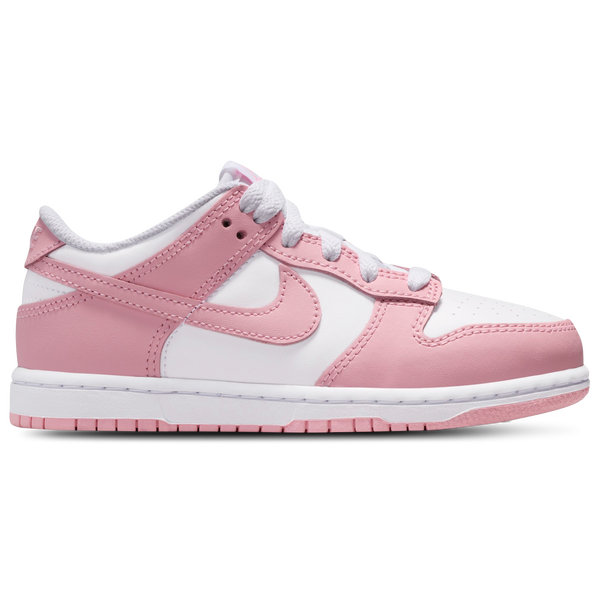 Nike Dunk Low - Girls' Preschool - Medium Soft Pink/White
