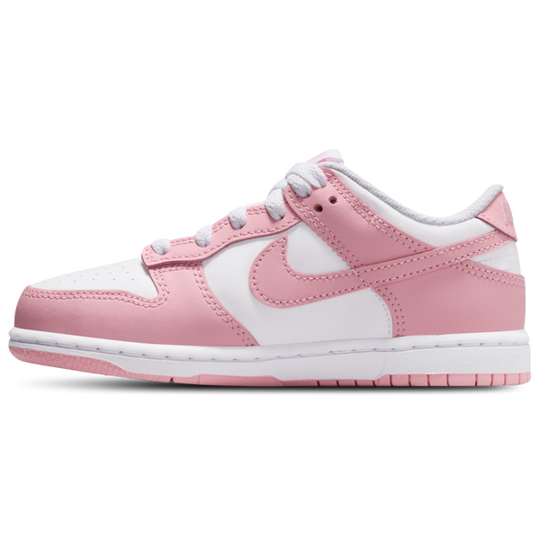 Nike Dunk Low - Girls' Preschool - Medium Soft Pink/White - Image 2