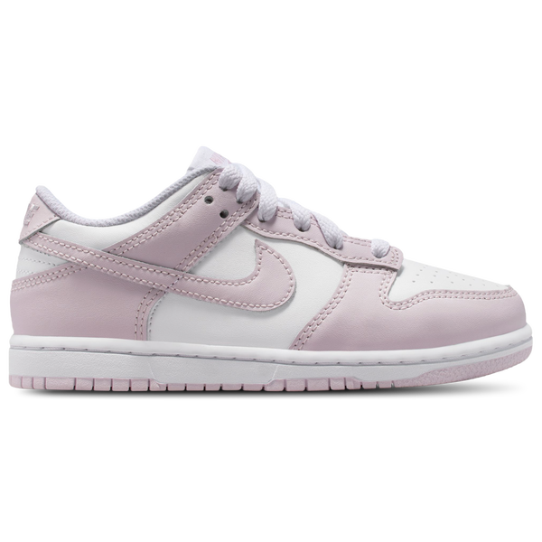Nike Dunk Low - Girls' Preschool - White/Light Violet