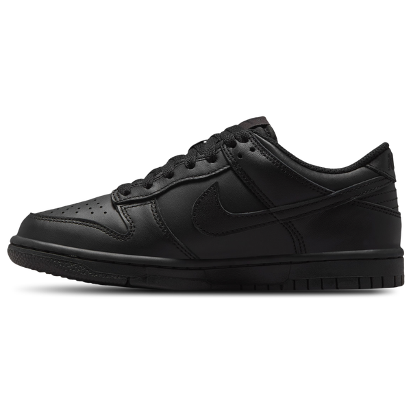 Nike Dunk Low - Boys' Grade School - Black/Black - Image 2