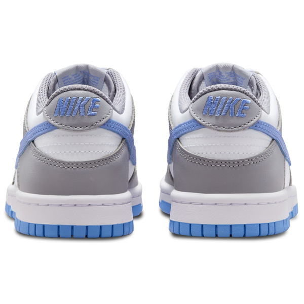 Nike Dunk Low - Girls' Grade School - White/Royal/Grey - Image 3