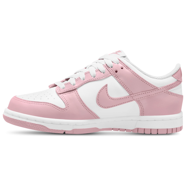 Nike Dunk Low - Girls' Grade School - Medium Soft Pink/White - Image 2