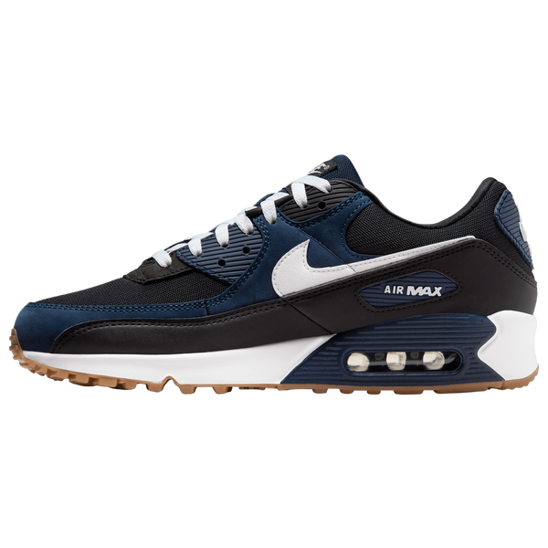 Nike Air Max 90 - Men's - Midnight Navy/White/Gum Medium Brown - Image 2