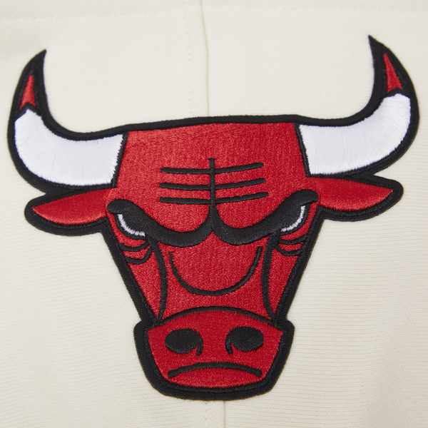 Pro Standard BULLS RETRO CLASSIC FLC PO HOODIE - Men's - Eggshell/Red - Image 8