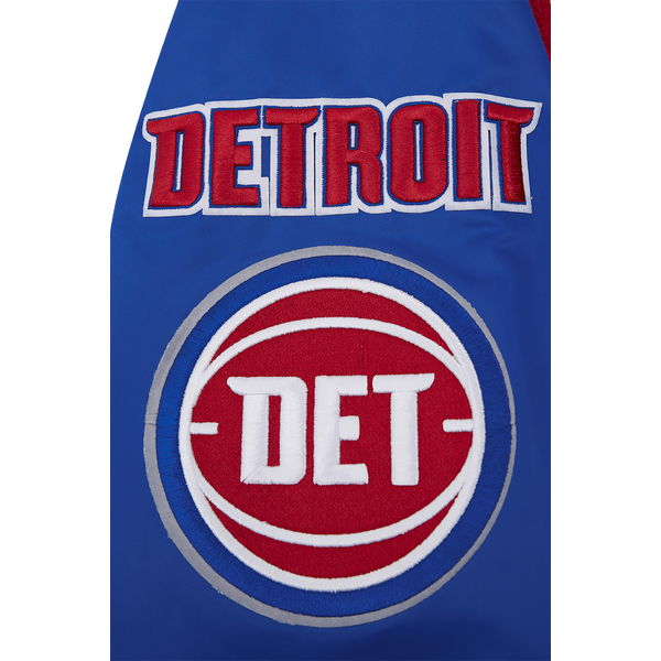 Pro Standard Detroit Pistons Mash Up Rib Satin Jacket - Men's - Royal Blue/Red - Image 9