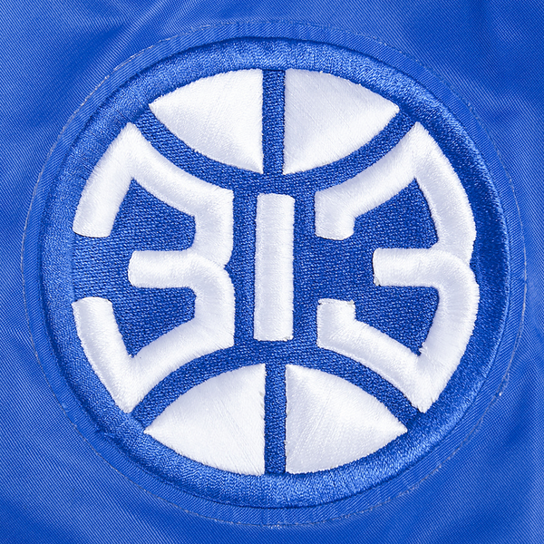 Pro Standard Detroit Pistons Retro Classic Rib Satin Jacket - Men's - Red/Royal Blue - Image 6