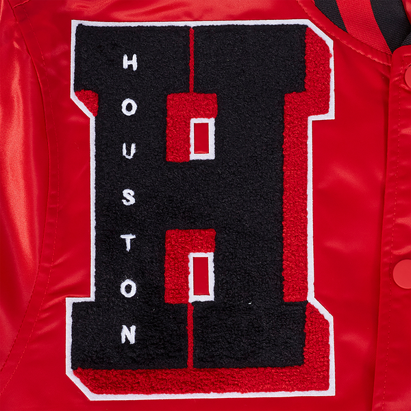 Pro Standard Houston Rockets Mash Up M Rib Satin Jacket - Men's - Red/Black - Image 10