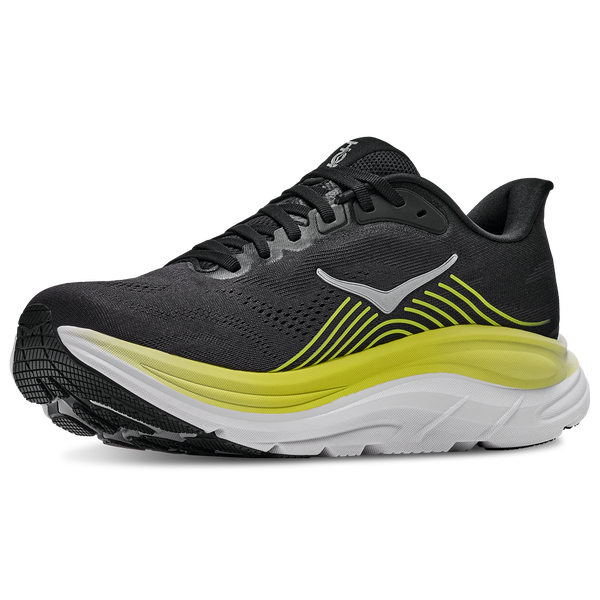 HOKA Clifton 11 - Men's - Black/White/Yellow - Image 8