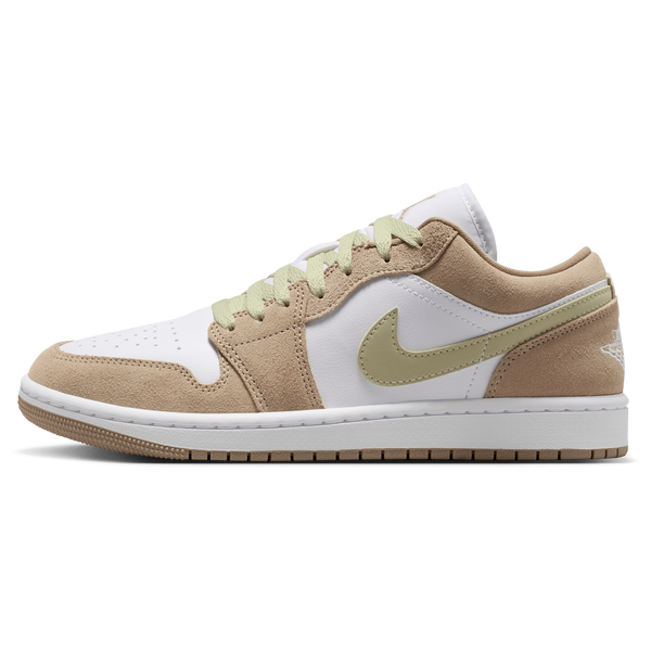 Jordan AJ 1 Low - Women's - White/Olive Aura/Khaki - Image 2