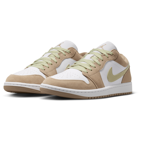 Jordan AJ 1 Low - Women's - White/Olive Aura/Khaki - Image 6