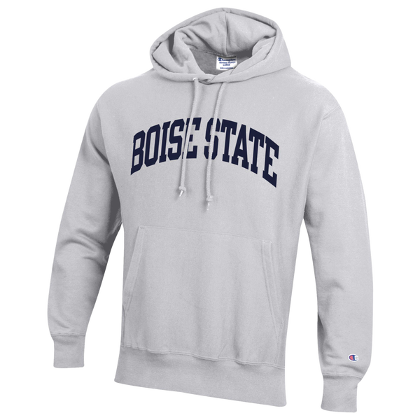 Champion NCAA Reverse Weave Wordmark Hoodie - Men's - Silver Gray