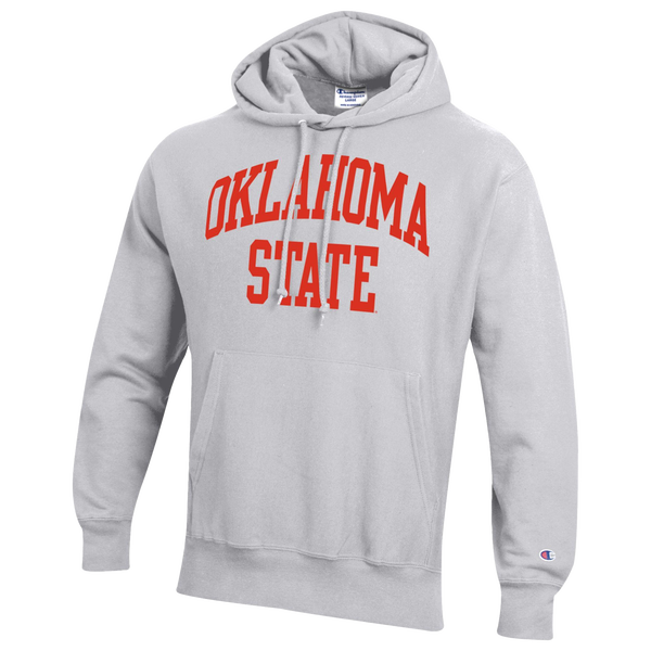 Champion NCAA Reverse Weave Wordmark Hoodie - Men's - Silver Gray