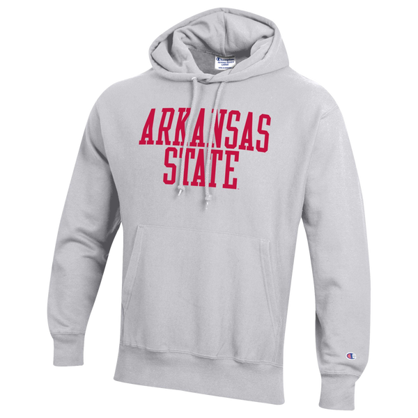 Champion NCAA Reverse Weave Wordmark Hoodie - Men's - Silver Gray
