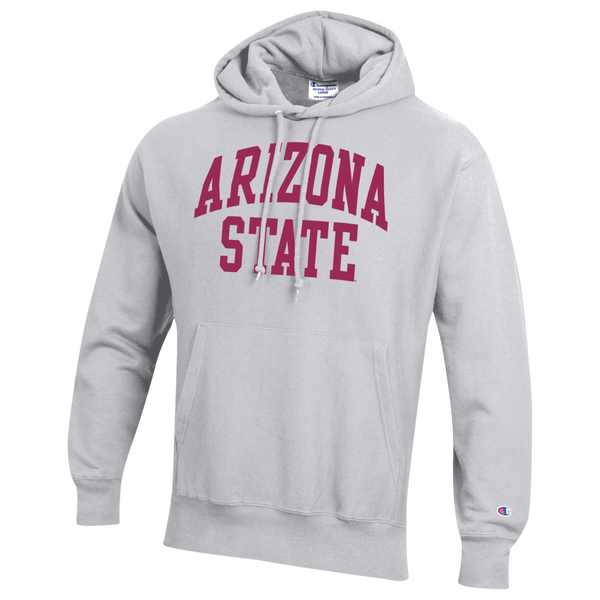 Champion NCAA Reverse Weave Wordmark Hoodie - Men's - Silver Gray