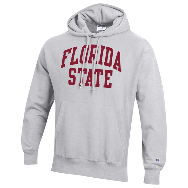 Champion NCAA Reverse Weave Wordmark Hoodie - Men's - Silver Gray