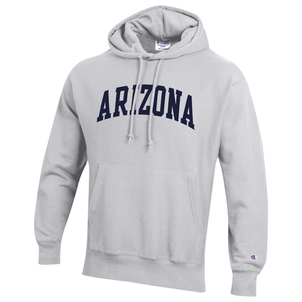 Champion NCAA Reverse Weave Wordmark Hoodie - Men's - Silver Gray