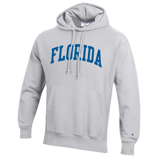 Champion NCAA Reverse Weave Wordmark Hoodie - Men's - Silver Gray