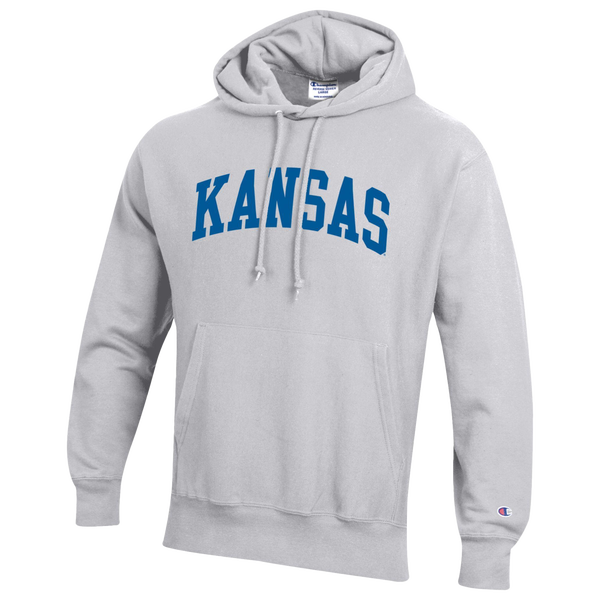 Champion NCAA Reverse Weave Wordmark Hoodie - Men's - Silver Gray