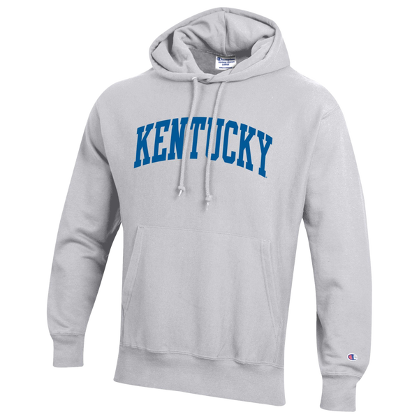 Champion NCAA Reverse Weave Wordmark Hoodie - Men's - Silver Gray