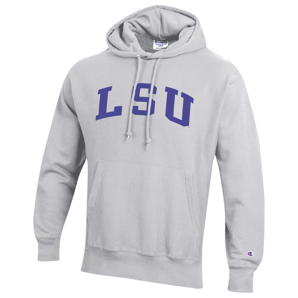 Champion NCAA Reverse Weave Wordmark Hoodie - Men's - Silver Gray