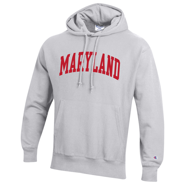 Champion NCAA Reverse Weave Wordmark Hoodie - Men's - Silver Gray