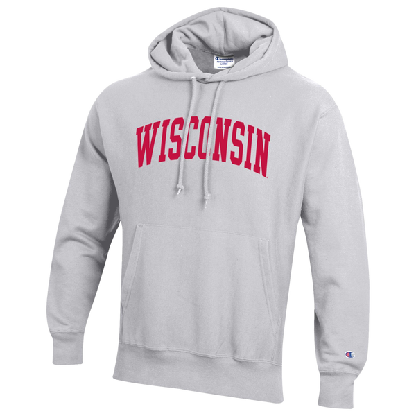 Champion NCAA Reverse Weave Wordmark Hoodie - Men's - Silver Gray