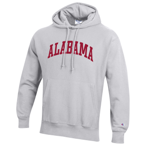 Champion NCAA Reverse Weave Wordmark Hoodie - Men's - Silver Gray