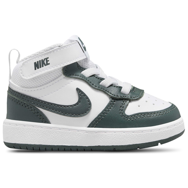 Nike Court Borough Mid 2 - Boys' Toddler - White/Vintage Green