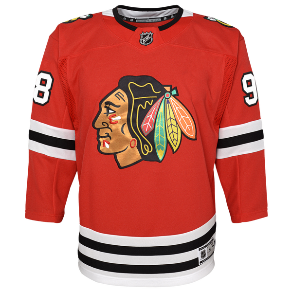 Outerstuff Blackhawks Home Jersey - Boys' Grade School - University Red - Image 2