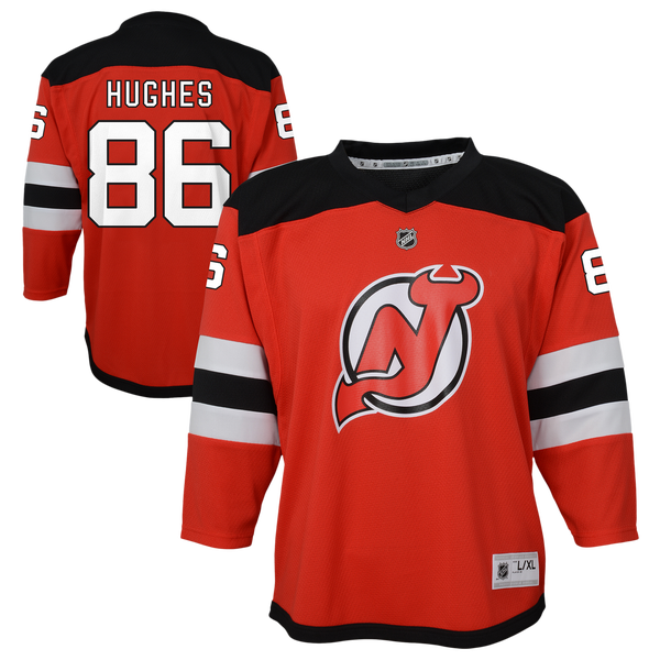 Outerstuff Devils Home Jersey - Boys' Grade School - University Red - Image 3