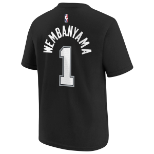 Nike Victor Wembanyama Spurs Short Sleeve T-Shirt - Boys' Grade School - Black