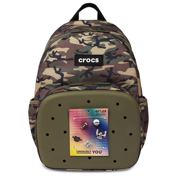 Crocs Back to School Backpack with EVA Front Pocket - Adult - Camo