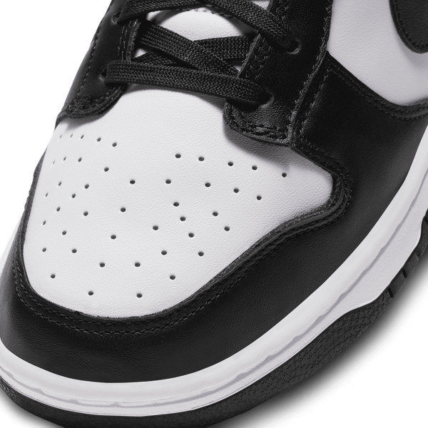 Nike Dunk Low Retro - Men's - White/White/Black - Image 7