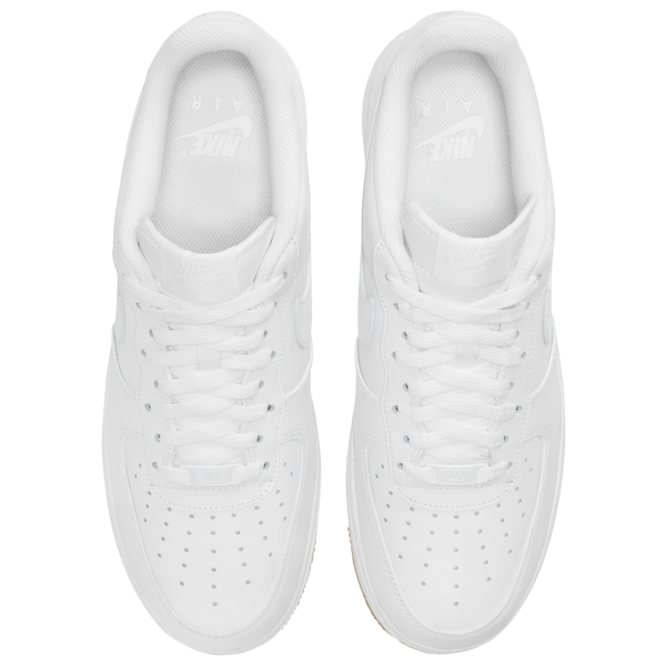 Nike Air Force 1 '07 - Men's - White/White/Brown - Image 5