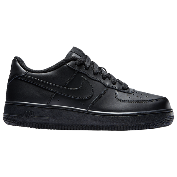 Nike Air Force 1 Low - Boys' Grade School - Black/Black - Image 2