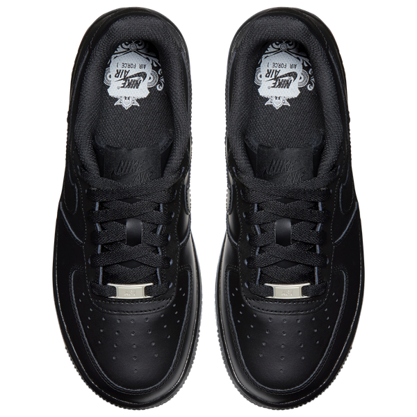 Nike Air Force 1 Low - Boys' Grade School - Black/Black - Image 4