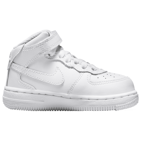 Nike Air Force 1 Mid LE - Boys' Toddler - White/White/White