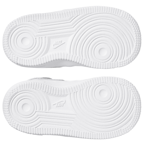 Nike Air Force 1 Mid LE - Boys' Toddler - White/White/White - Image 6