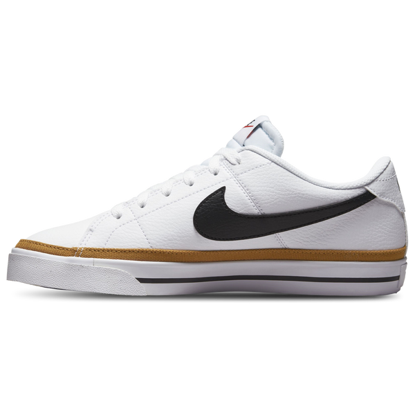 Nike Court Legacy Low - Women's - White/Black/Desert Orchre - Image 2