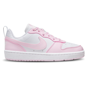Nike Court Borough Low Recraft - Girls' Grade School - White/Pink Foam