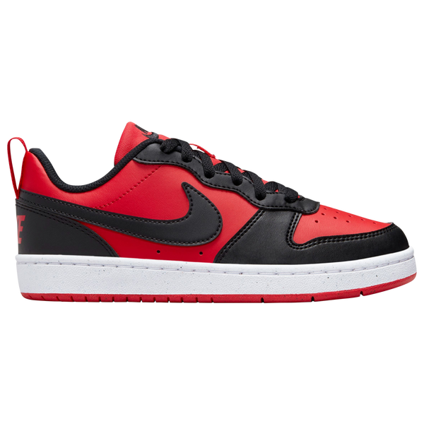 Nike Court Borough Low Recraft - Boys' Grade School - Red/Black/White