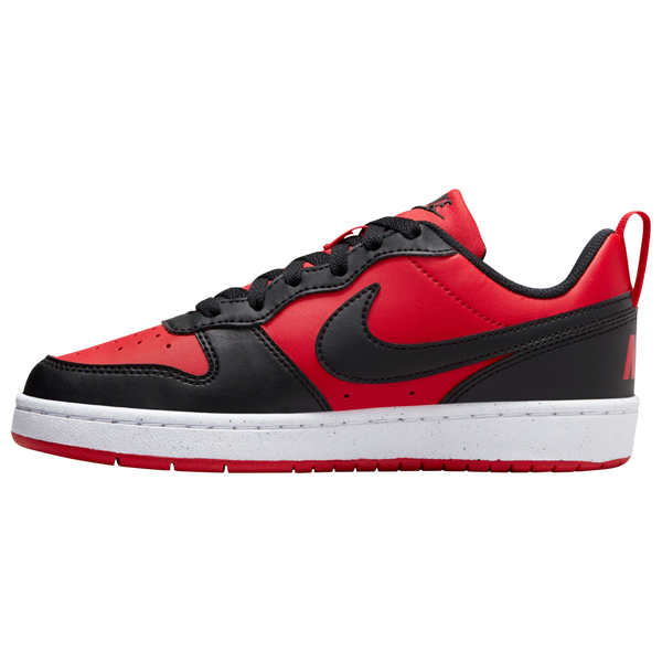 Nike Court Borough Low Recraft - Boys' Grade School - Red/Black/White - Image 3